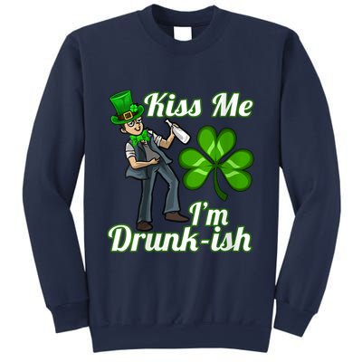 Womens Kiss Me I'm Drunkish Lucky St. Patrick's Day Costume Outfit Sweatshirt