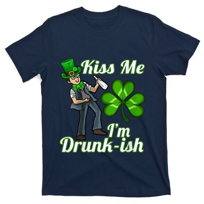 Womens Kiss Me I'm Drunkish Lucky St. Patrick's Day Costume Outfit T-Shirt