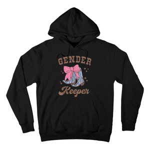 Western Keeper Of The Gender Cowboy Boots Gender Reveal Hoodie