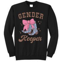 Western Keeper Of The Gender Cowboy Boots Gender Reveal Sweatshirt