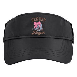 Western Keeper Of The Gender Cowboy Boots Gender Reveal Adult Drive Performance Visor