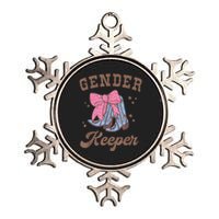 Western Keeper Of The Gender Cowboy Boots Gender Reveal Metallic Star Ornament