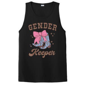 Western Keeper Of The Gender Cowboy Boots Gender Reveal PosiCharge Competitor Tank