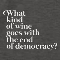 What Kind Of Wine Goes With The End Of Democracy Vector Backpack