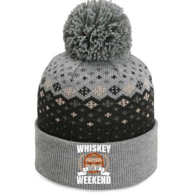 Whiskey Kind Of Weekend Whisky Ing Alcohol Er Cool Gift The Baniff Cuffed Pom Beanie