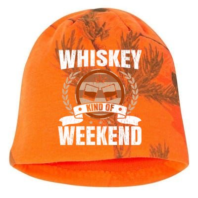 Whiskey Kind Of Weekend Whisky Ing Alcohol Er Cool Gift Kati - Camo Knit Beanie