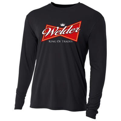 Welder King Of Trades Iron Worker Weld Welding Lover Cooling Performance Long Sleeve Crew