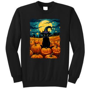 Witch Kawaii Pumpkin Black Cat Halloween Gifts Sweatshirt