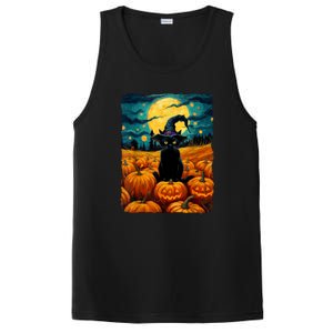 Witch Kawaii Pumpkin Black Cat Halloween Gifts PosiCharge Competitor Tank