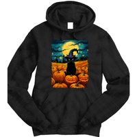 Witch Kawaii Pumpkin Black Cat Halloween Gifts Tie Dye Hoodie