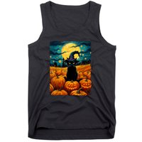 Witch Kawaii Pumpkin Black Cat Halloween Gifts Tank Top