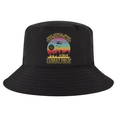 WKRP Thanksgiving Turkey Drop Funny Retro Cool Comfort Performance Bucket Hat