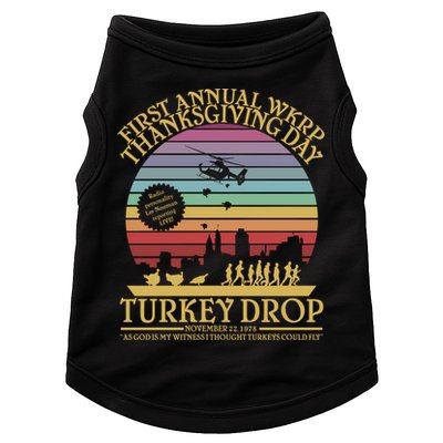 WKRP Thanksgiving Turkey Drop Funny Retro Doggie Tank