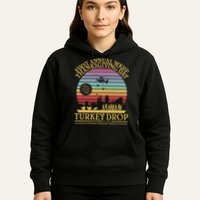 WKRP Thanksgiving Turkey Drop Funny Retro Hoodie