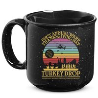 WKRP Thanksgiving Turkey Drop Funny Retro 15oz Campfire Ceramic Mug