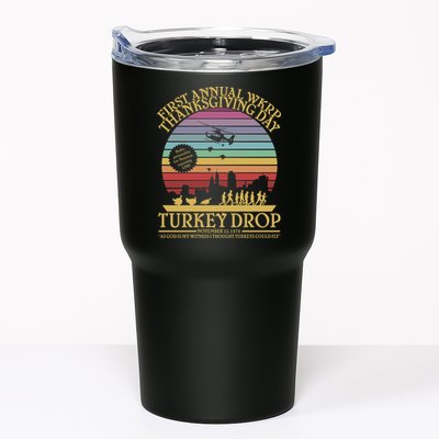 WKRP Thanksgiving Turkey Drop Funny Retro Tumbler