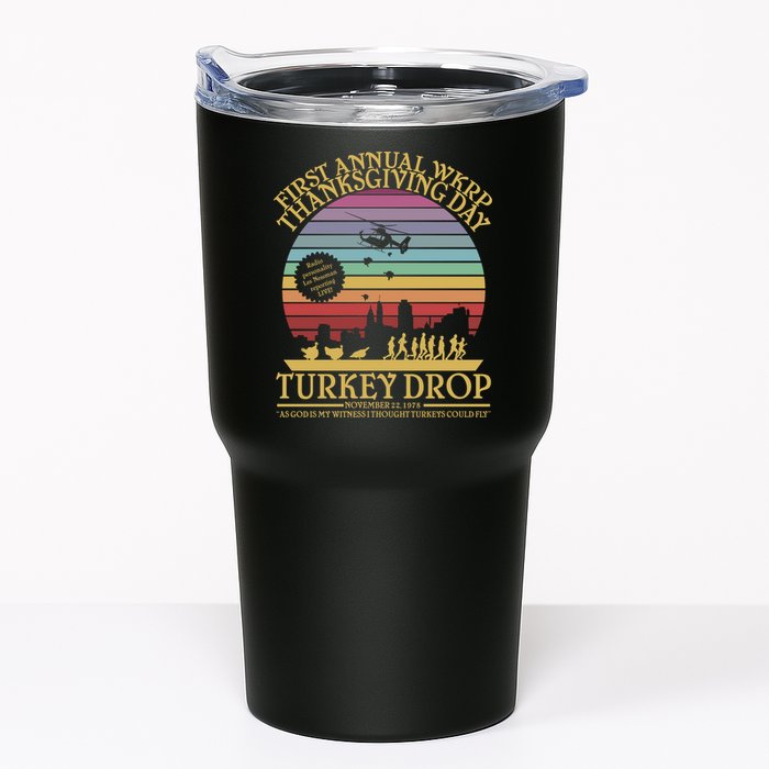 WKRP Thanksgiving Turkey Drop Funny Retro Tumbler