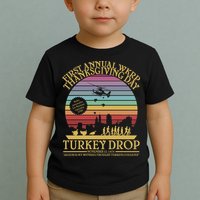 WKRP Thanksgiving Turkey Drop Funny Retro Toddler T-Shirt