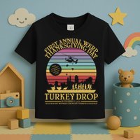 WKRP Thanksgiving Turkey Drop Funny Retro Toddler T-Shirt