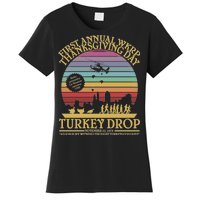 WKRP Thanksgiving Turkey Drop Funny Retro Women's T-Shirt