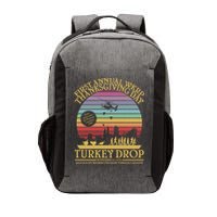 WKRP Thanksgiving Turkey Drop Funny Retro Vector Backpack