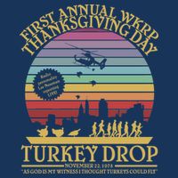 WKRP Thanksgiving Turkey Drop Funny Retro Infant Baby Jersey Bodysuit
