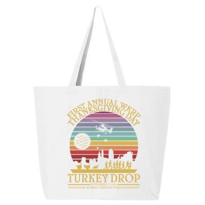 WKRP Thanksgiving Turkey Drop Funny Retro 25L Jumbo Tote