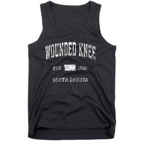 Wounded Knee South Dakota Sd Vintage Athletic Sports Design Tank Top