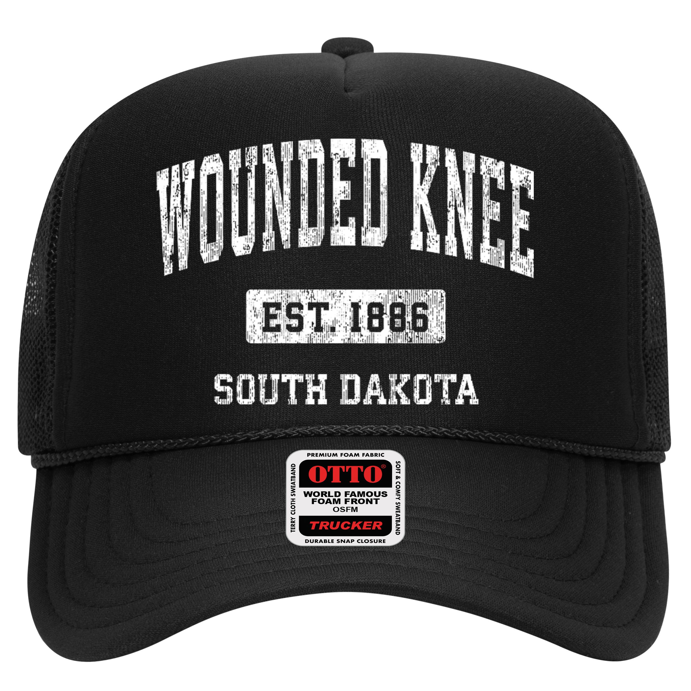 Wounded Knee South Dakota Sd Vintage Established Athletic Sports Hat