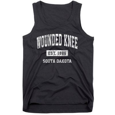 Wounded Knee South Dakota Sd Vintage Athletic Sports Tank Top