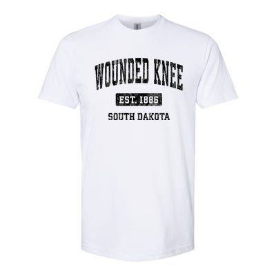 Wounded Knee South Dakota Sd Vintage Athletic Sports Softstyle® CVC T-Shirt