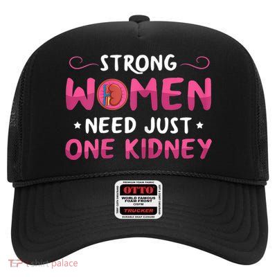 Womens Kidney Surgery Design For Your Kidney Donor Wife High Crown Mesh Back Trucker Hat
