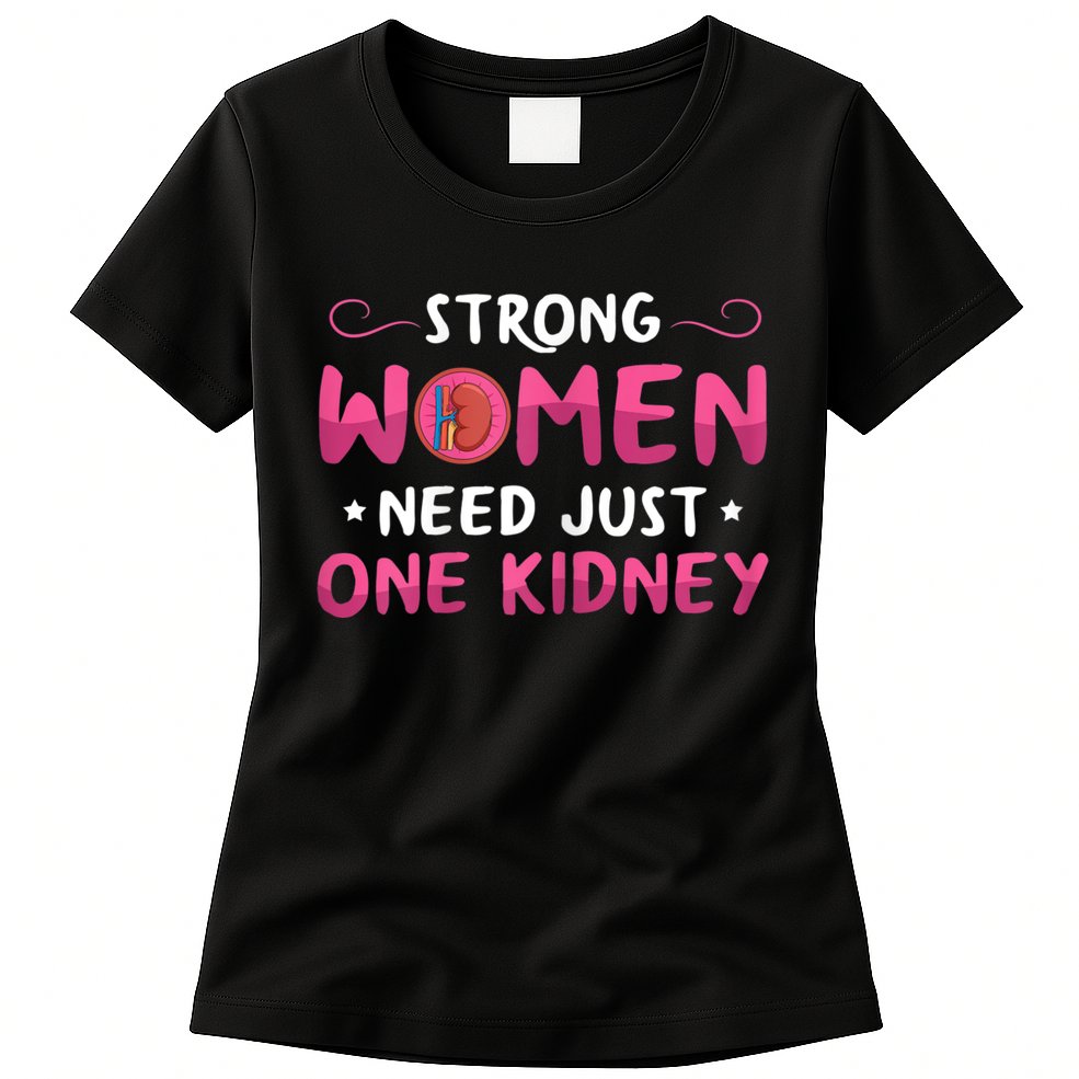 Womens Kidney Surgery Design For Your Kidney Donor Wife Womens T-Shirt
