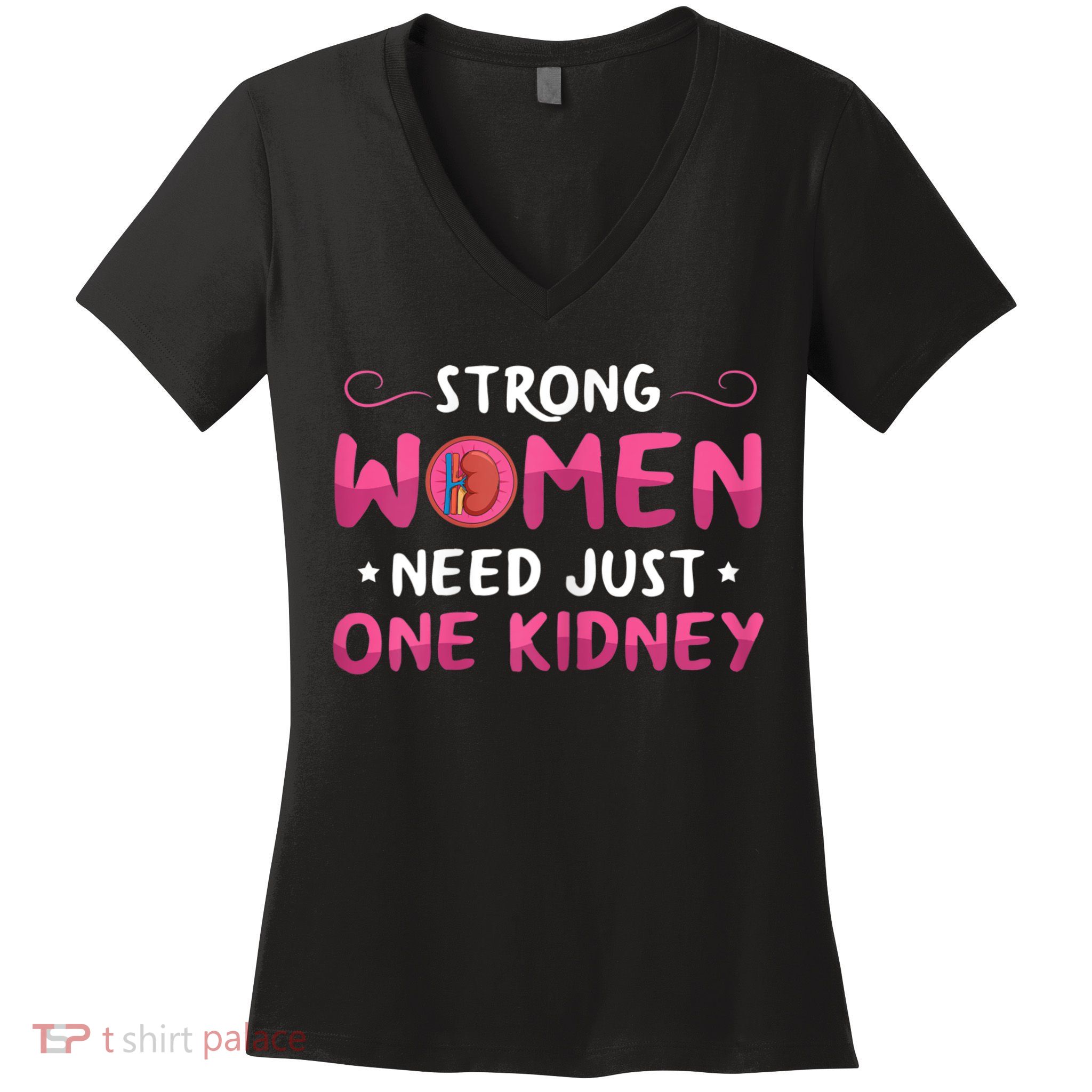 Womens Kidney Surgery Design For Your Kidney Donor Wife Women's V-Neck T-Shirt