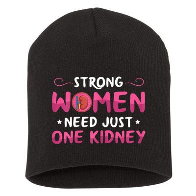 Womens Kidney Surgery Design For Your Kidney Donor Wife Short Acrylic Beanie