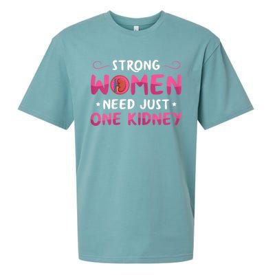 Womens Kidney Surgery Design For Your Kidney Donor Wife Sueded Cloud Jersey T-Shirt