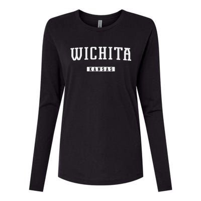 Wichita Kanas Womens Cotton Relaxed Long Sleeve T-Shirt