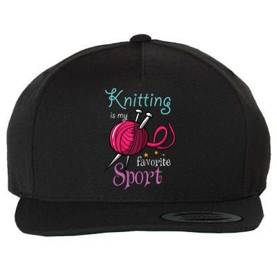 Womens Knitting Yarn Craft Hand Knit Handcraft Knitters Knitting Wool Snapback Cap