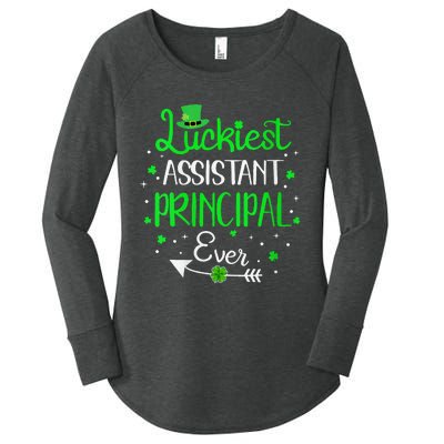 Womens Luckiest Assistant Principal Ever St Patricks Day Women's Perfect Tri Tunic Long Sleeve Shirt