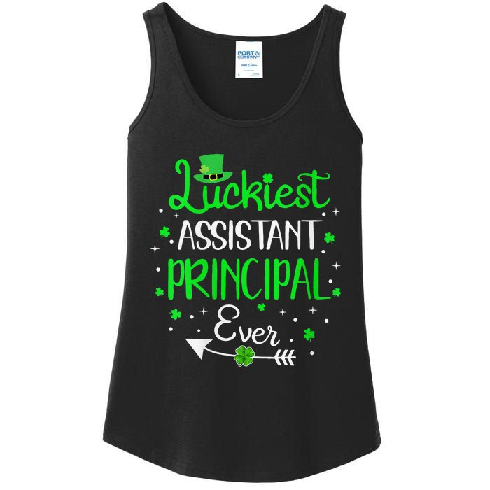 Womens Luckiest Assistant Principal Ever St Patricks Day Ladies Essential Tank