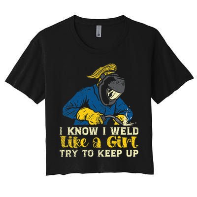 Weld Like A Welder Ironworker Ironsmith Welding Crop Top