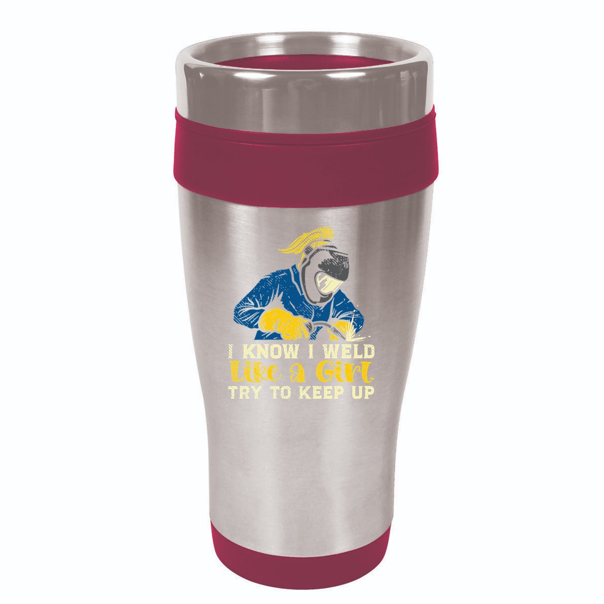 Weld Like A Welder Ironworker Ironsmith Welding 16oz Travel Tumbler