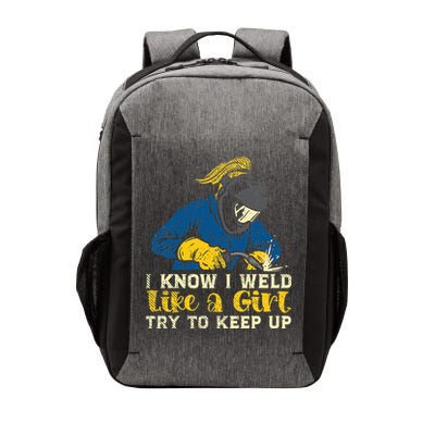 Weld Like A Welder Ironworker Ironsmith Welding Vector Backpack