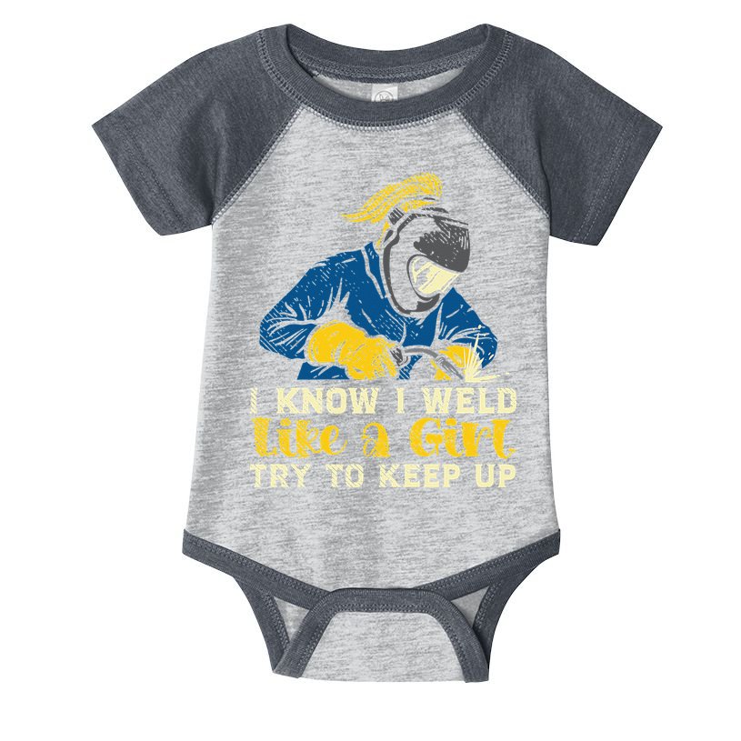 Weld Like A Welder Ironworker Ironsmith Welding Infant Baby Jersey Bodysuit