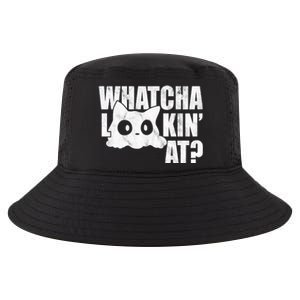 Watcha Lookin At Funny Cat Cool Comfort Performance Bucket Hat