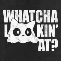 Watcha Lookin At Funny Cat Cool Comfort Performance Bucket Hat