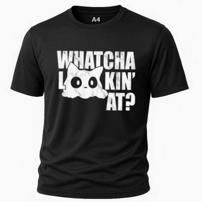 Watcha Lookin At Funny Cat Performance Shirt