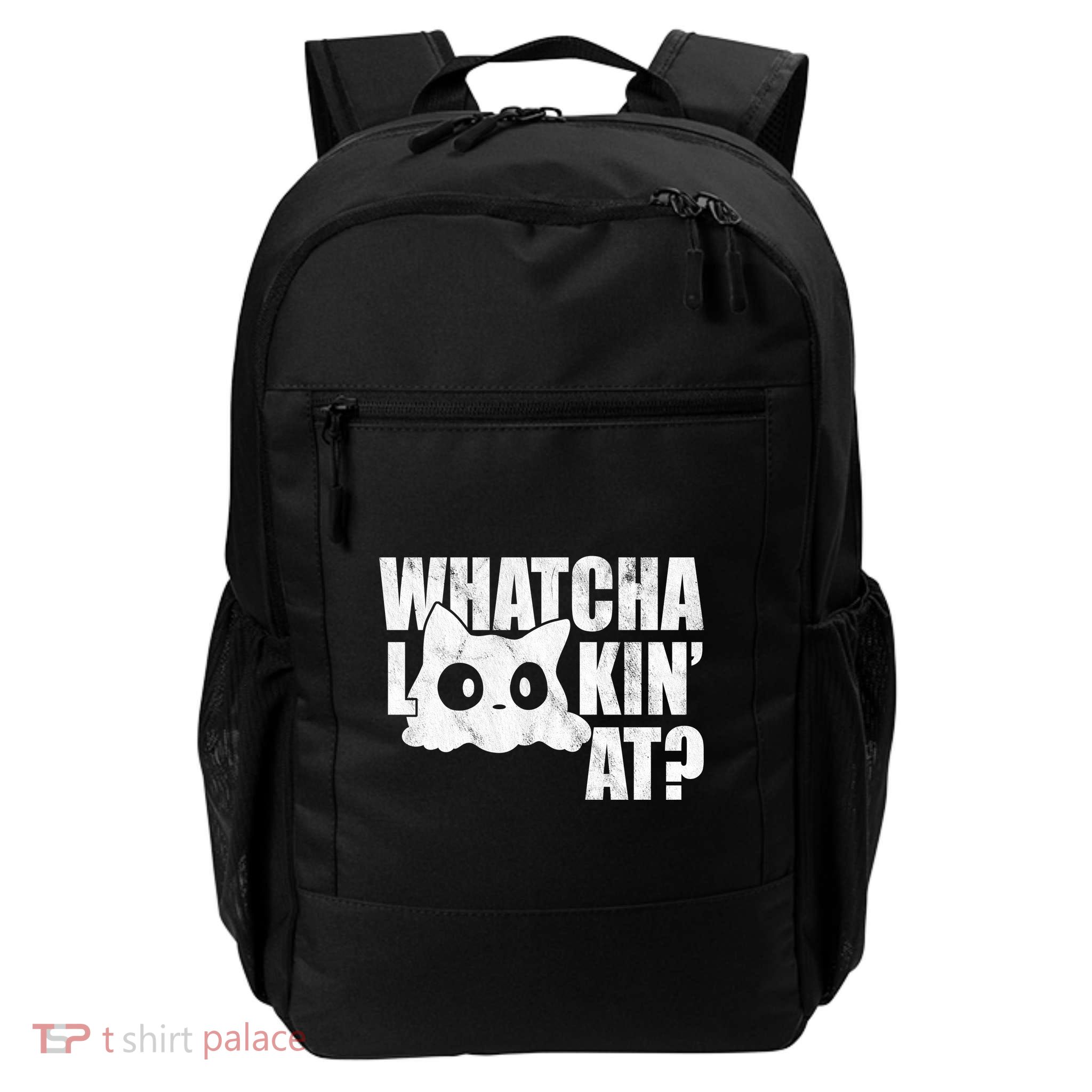 Watcha Lookin At Funny Cat Daily Commute Backpack