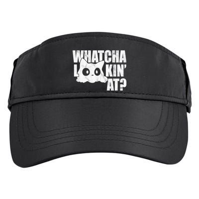 Watcha Lookin At Funny Cat Adult Drive Performance Visor