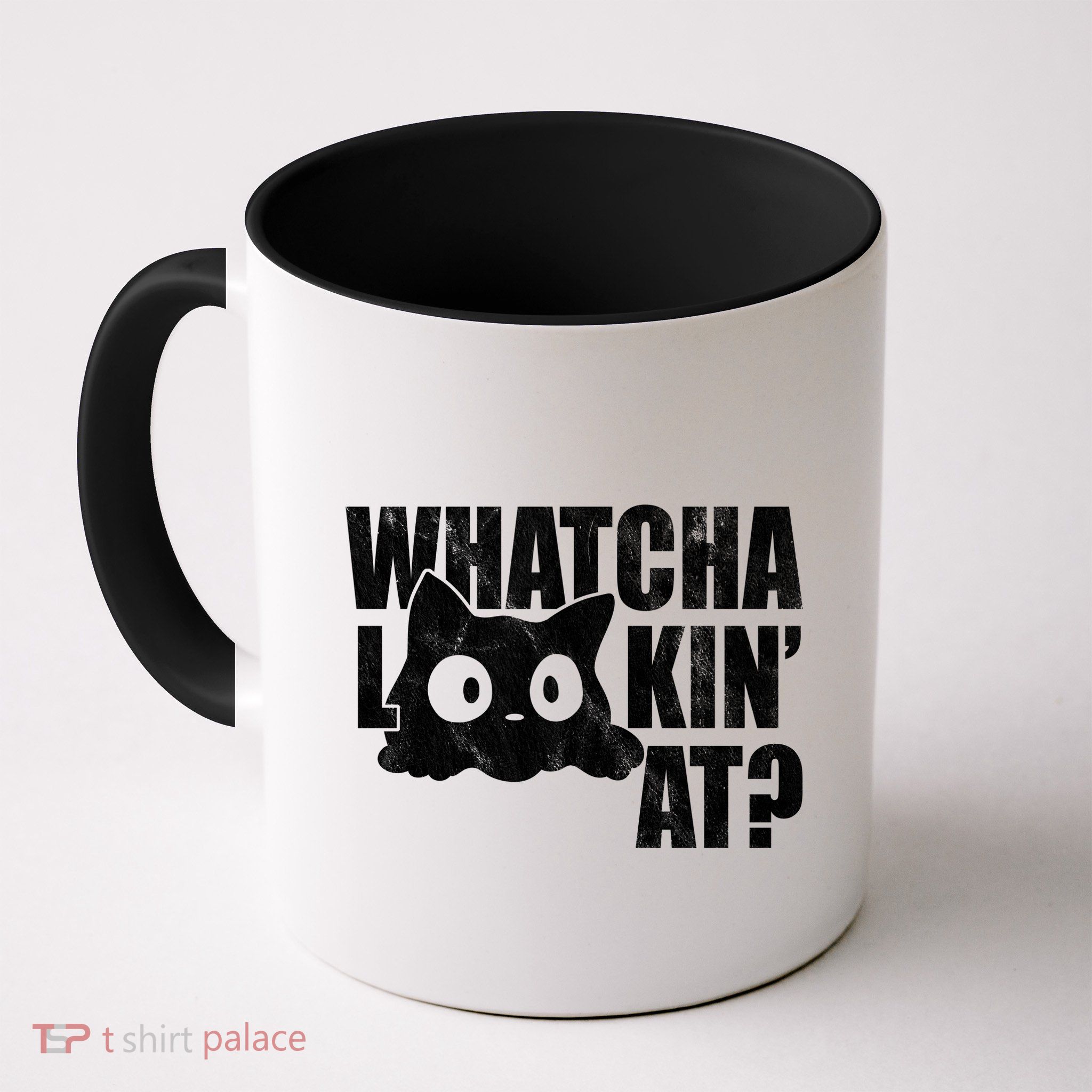 Watcha Lookin At Funny Cat Mug
